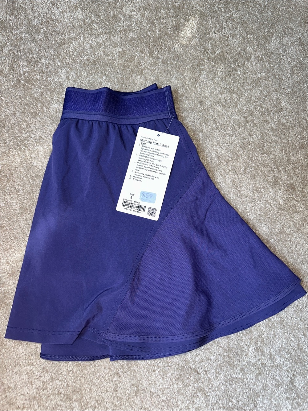 lululemon athletica Purple Athletic Skort